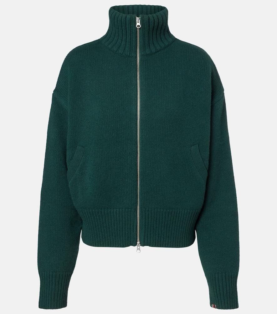 extreme cashmere xtra fab cashmere zip-up cardigan