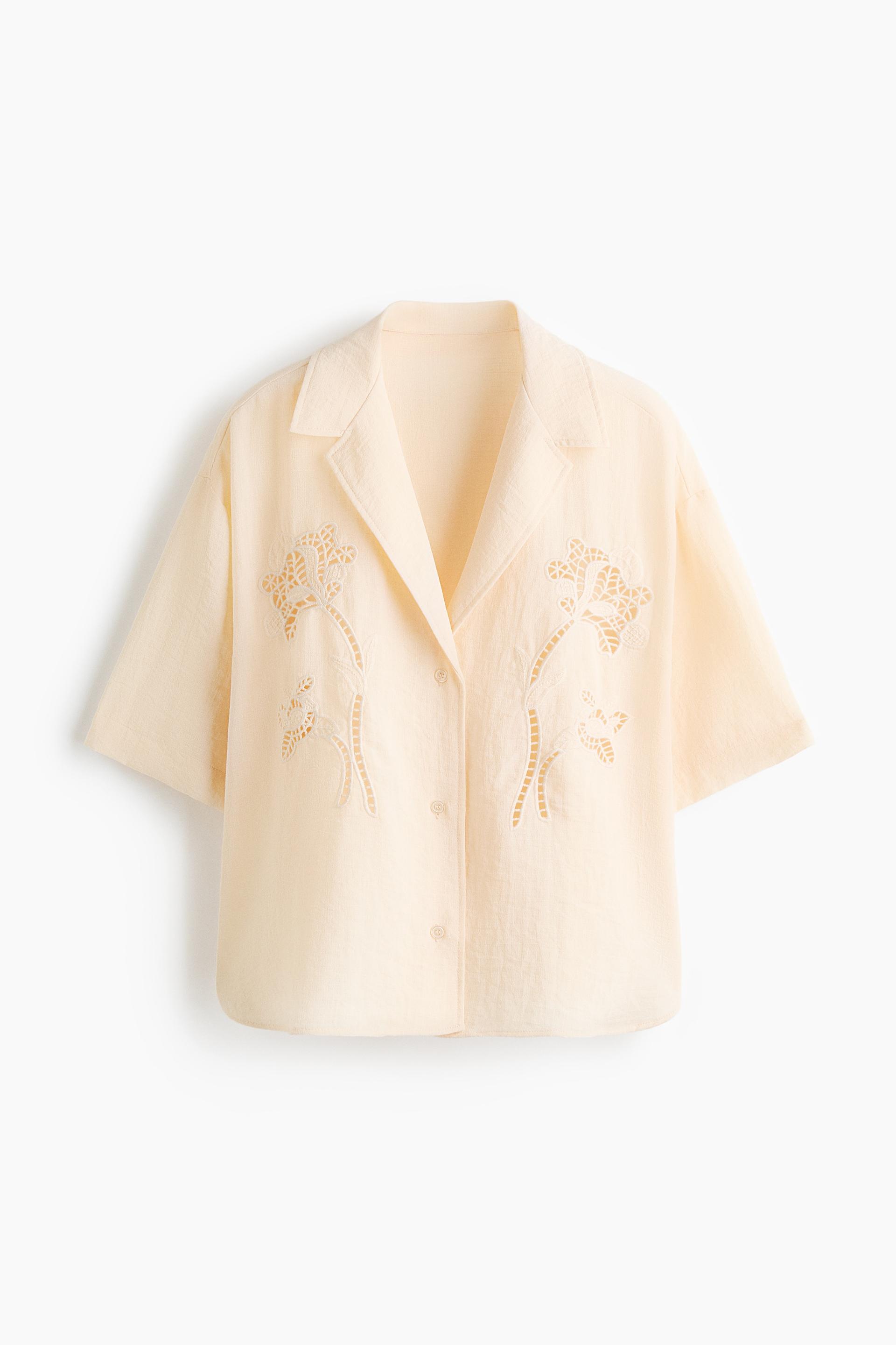 eyelet embroidered shirt