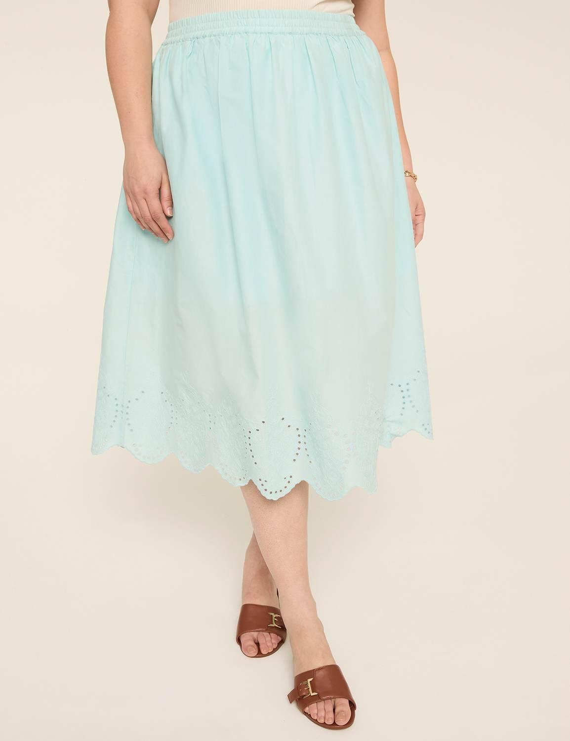 eyelet maxi skirt