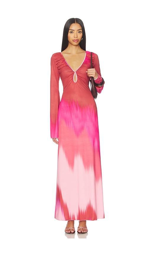 eywasouls malibu diana bell dress in pink. - size l (also in s, xs, m, xl)