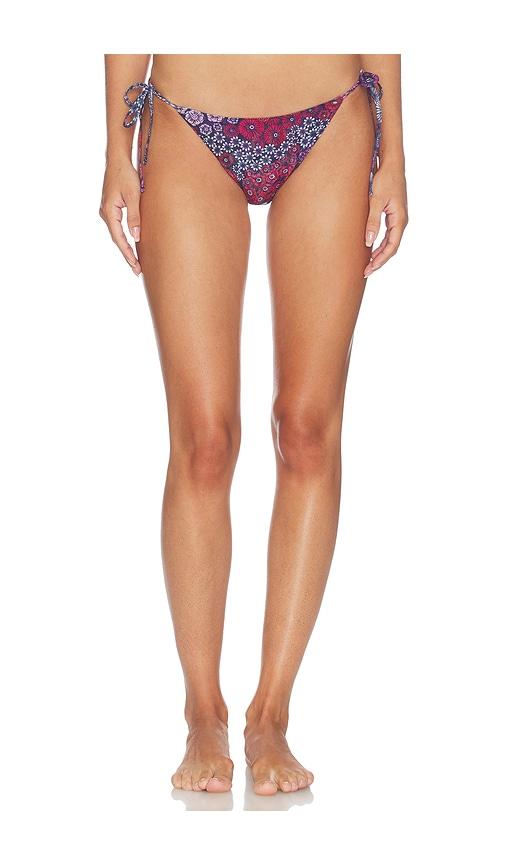 eywasouls malibu kaya bikini bottom in mauve. - size l (also in m, s, xs)