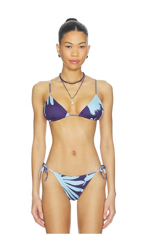 eywasouls malibu layla bikini top in blue,navy. - size s (also in xs)
