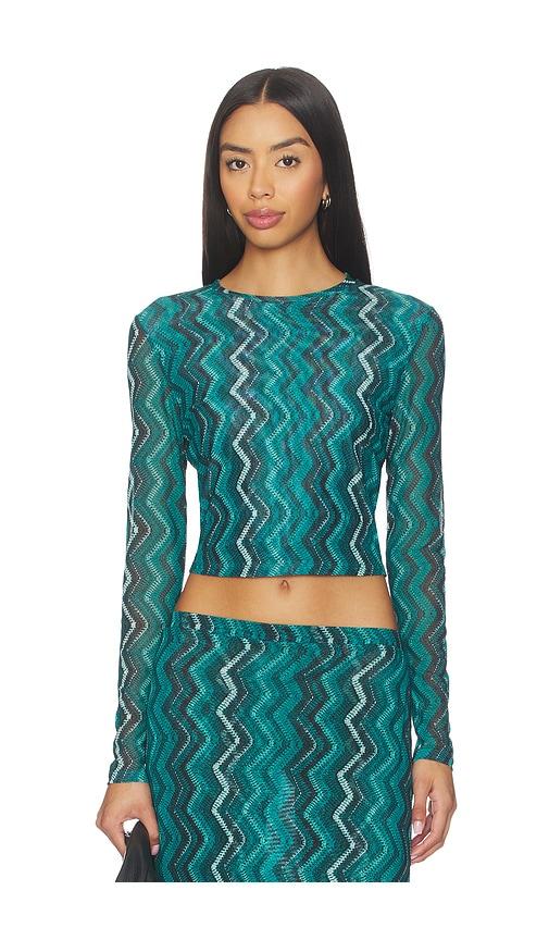 eywasouls malibu sunny top in teal. - size l (also in xs, s, m, xl)