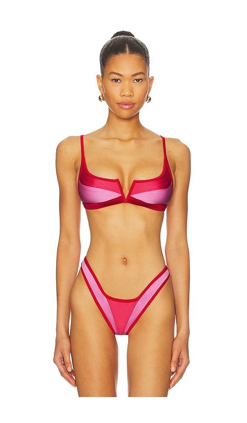 fae gypsy bikini top in pink. - size l (also in s, xs)