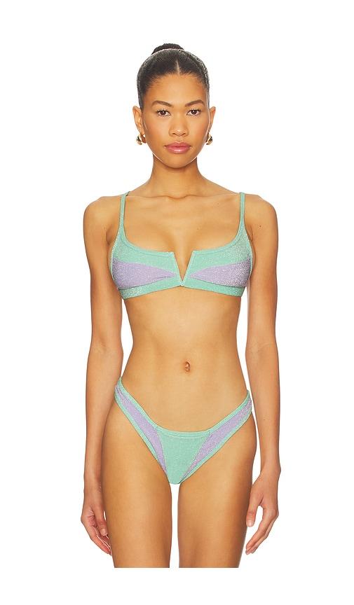 fae x revolve gypsy bikini top in purple. - size l (also in s, xs)