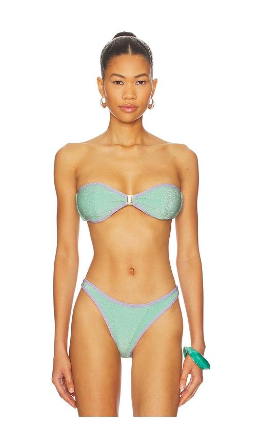 fae x revolve tallara bandeau bikini top in mint. - size l (also in s, xs)