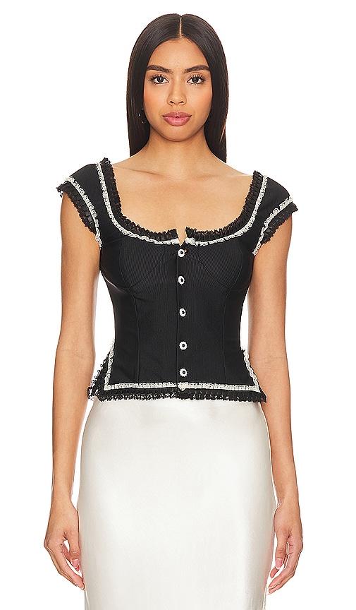 fait par foutch adeline top in black. - size l (also in xxs)