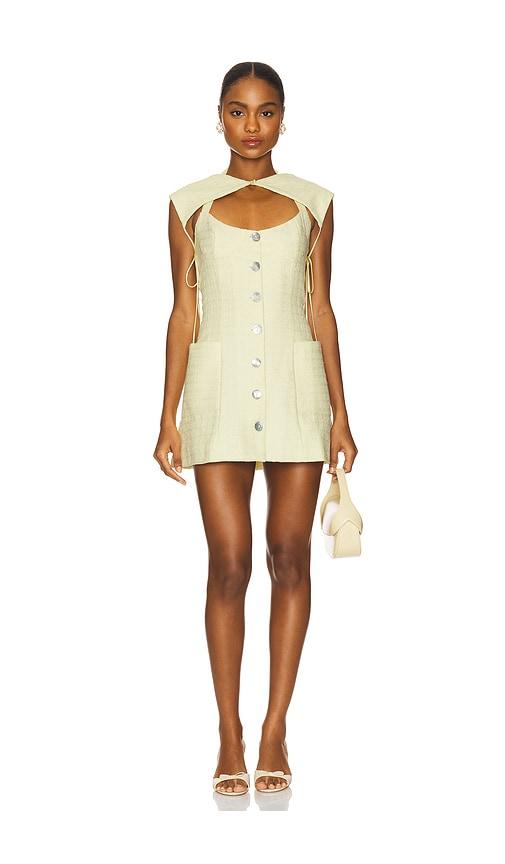 fait par foutch dannika dress with bolero in lemon. - size l (also in m)