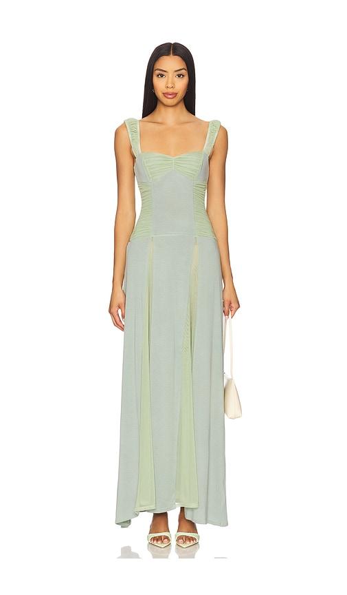 fait par foutch landon dress in sage. - size l (also in xs, s, m)