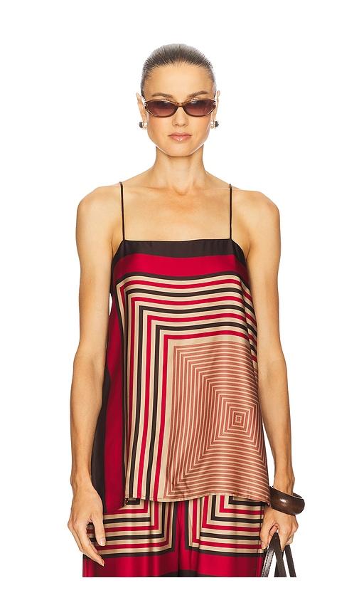 faithfull aina top in red. - size l (also in s, xl, xs, m)