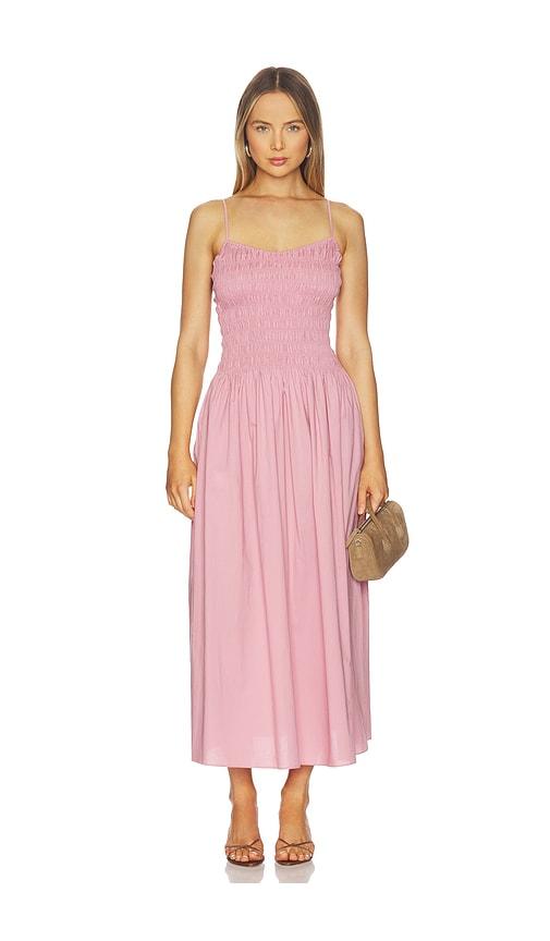 faithfull araceli maxi dress in pink. - size l (also in s, xs, m, xl)