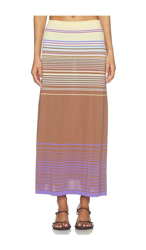 faithfull casia maxi skirt in brown. - size l (also in s, m, xl)