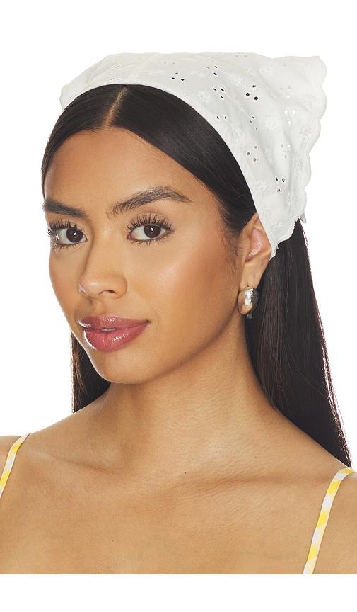 faithfull clementina head scarf in white.