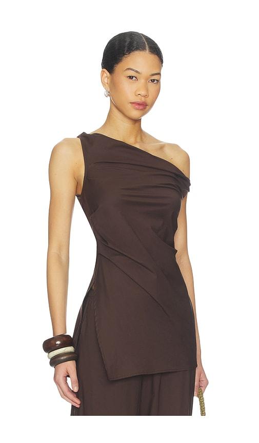 faithfull cosima top in brown. - size l (also in s, xs, m, xl)