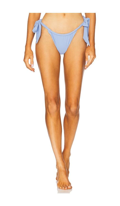 faithfull costa bikini bottoms in blue. - size l (also in xl)