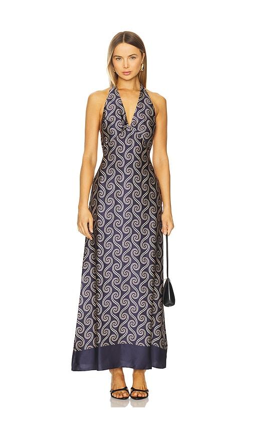 faithfull elidia maxi dress in black. - size m (also in s, xs)