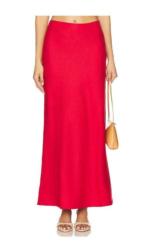 faithfull elise skirt in red. - size m (also in s)