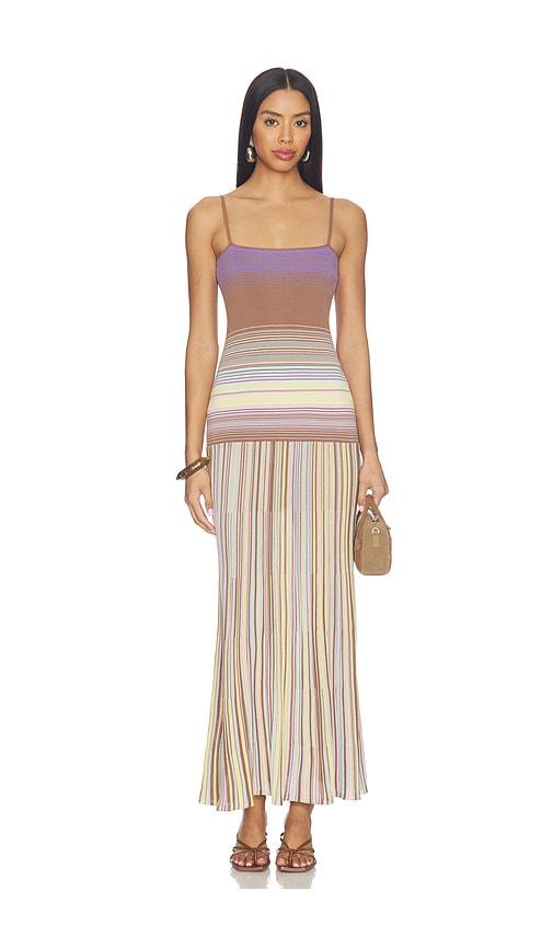 faithfull esenia knit dress in brown. - size m (also in xl)
