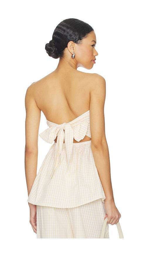 faithfull isole top in yellow,white. - size l (also in s, xs, m, xl)