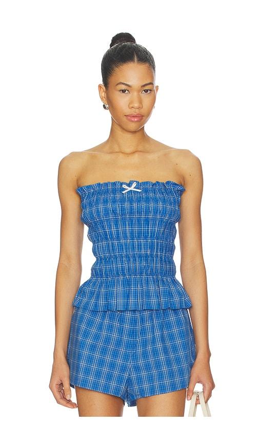 faithfull leya top in blue. - size m (also in xs)
