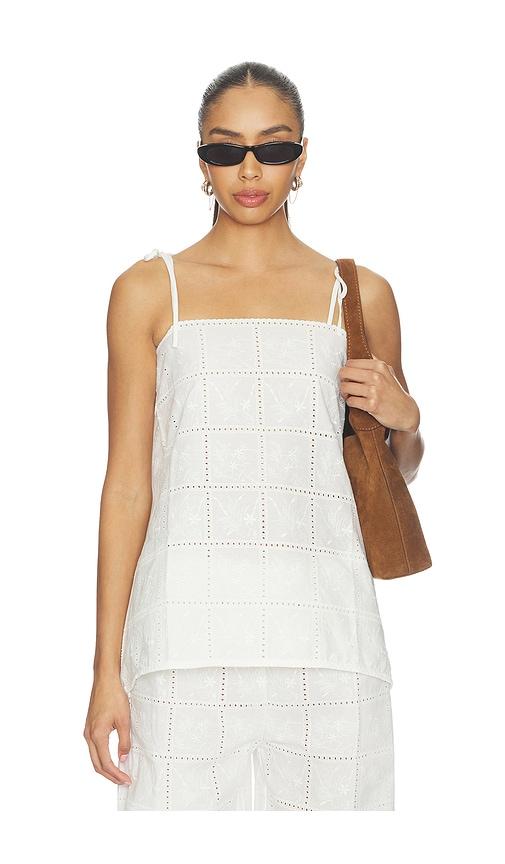 faithfull mora top in white. - size m (also in xs, s, xl)