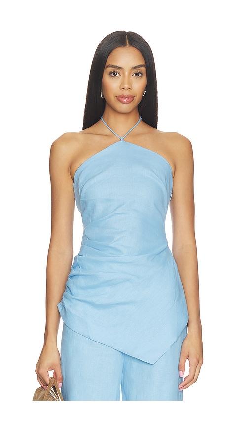 faithfull natalia top in baby blue. - size s (also in xs)