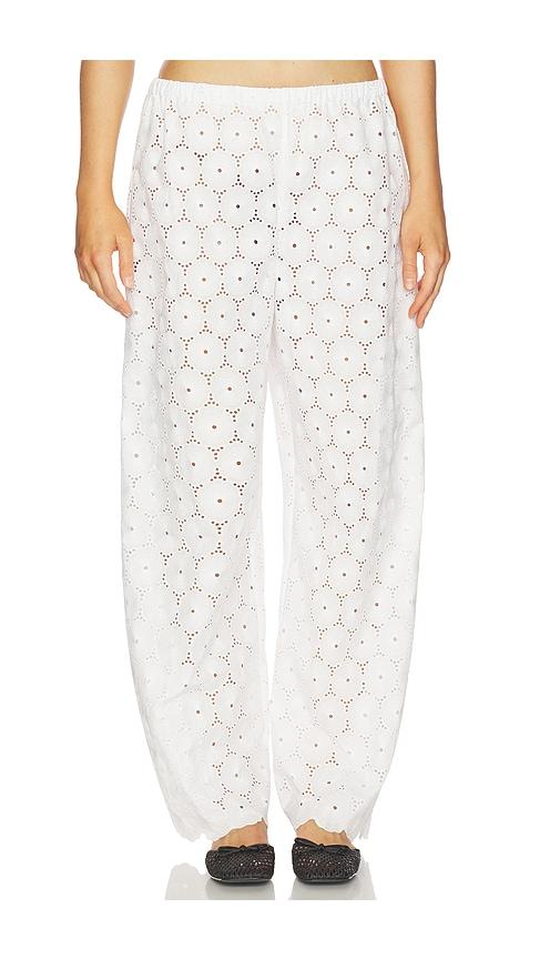 faithfull pamina pant in white. - size l (also in s, xs, m, xl)