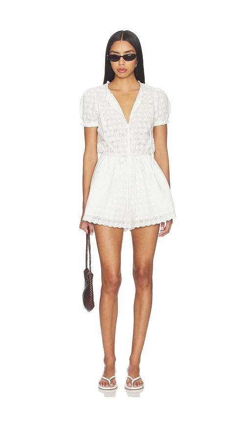 faithfull santana playsuit in white. - size l (also in s, xs)