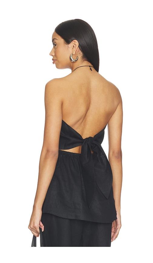 faithfull solmar top in black. - size l (also in s, xs, m, xl)