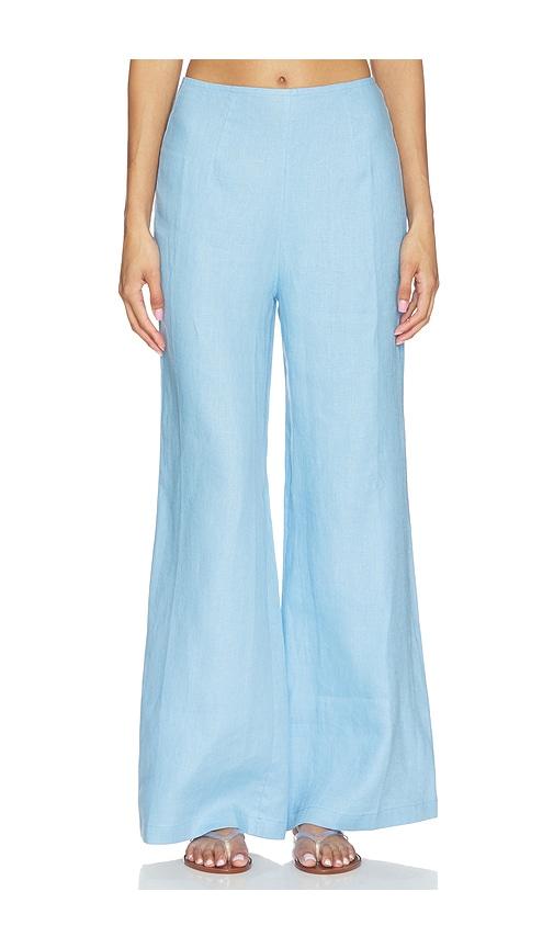 faithfull syna pant in baby blue. - size l (also in s, xs)
