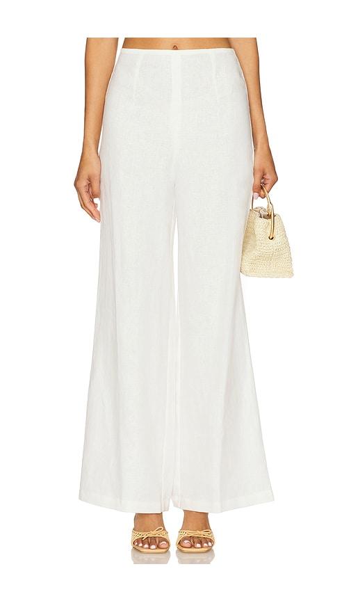 faithfull syna pant in white. - size l (also in m, s)