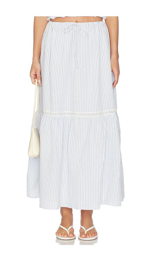 faithfull venta skirt in baby blue. - size l (also in s, xs, m, xl)