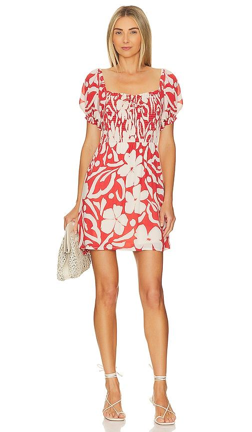 faithfull x revolve domenica mini dress in red. - size xs (also in xxl)