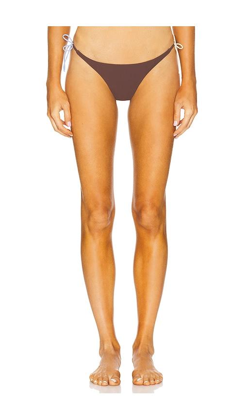 faithfull yeva bikini bottom in brown. - size l (also in m)