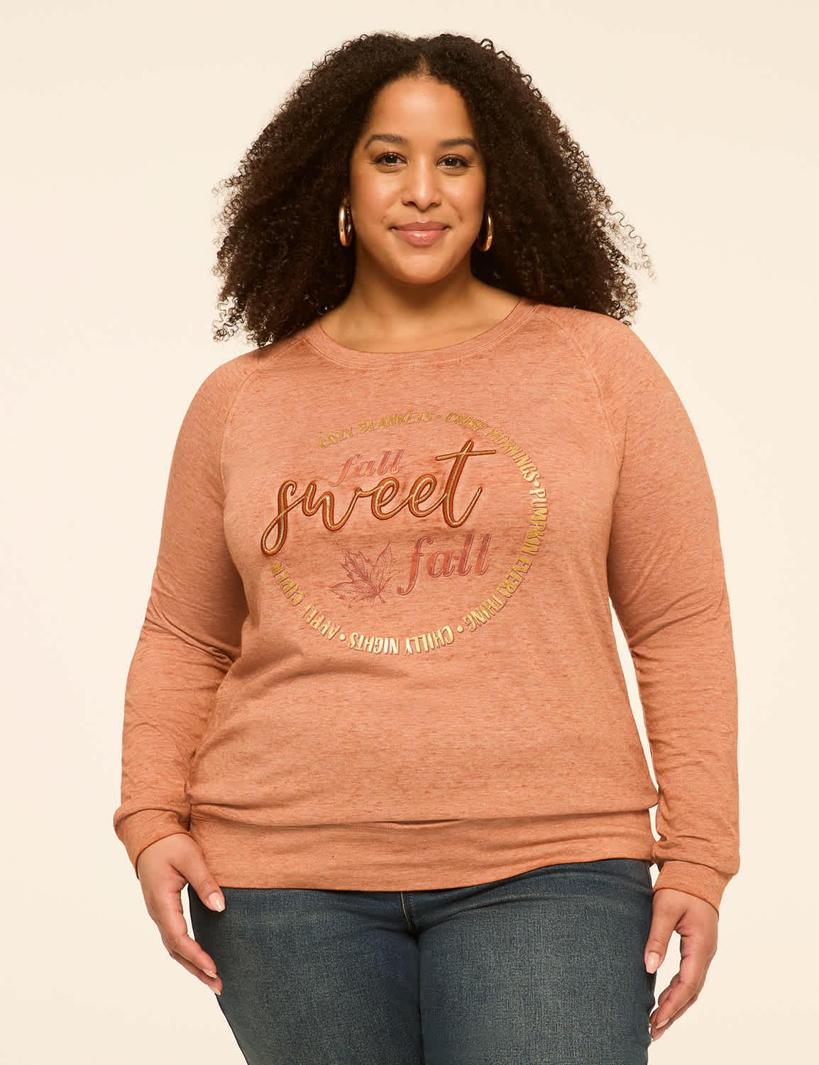 fall sweet fall long-sleeve graphic tee
