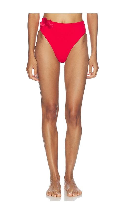 farm rio full cut placed print hot pants in red. - size m (also in s)