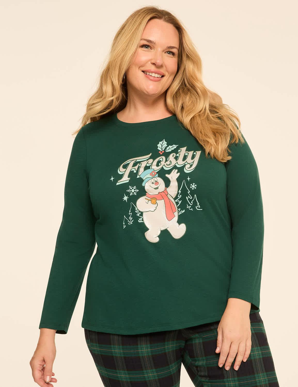 faux-glitter frosty graphic tee