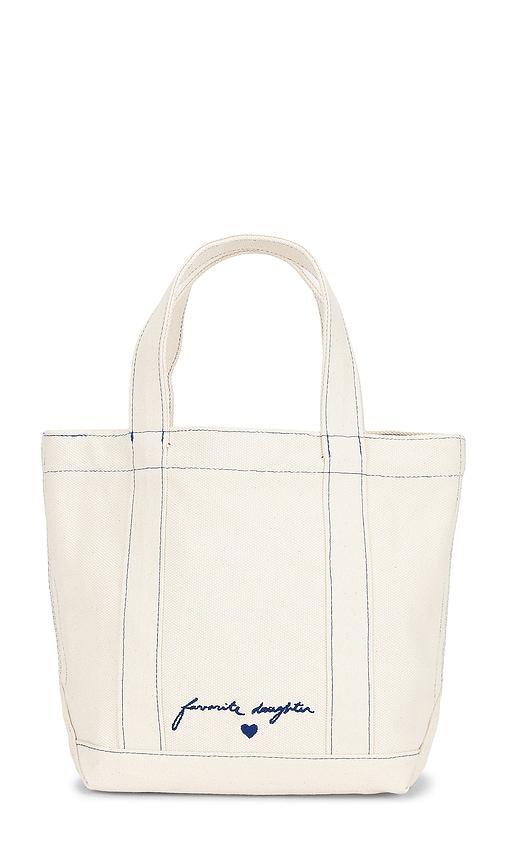 favorite daughter the canvas minnie tote bag in neutral.