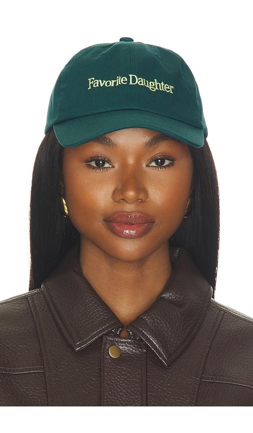 favorite daughter the classic baseball cap in green.