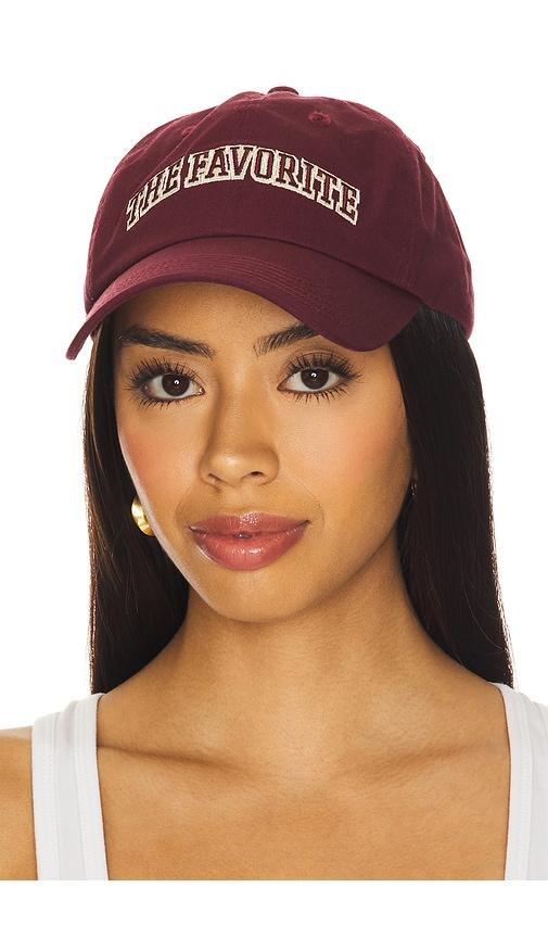 favorite daughter the favorite baseball hat in burgundy.