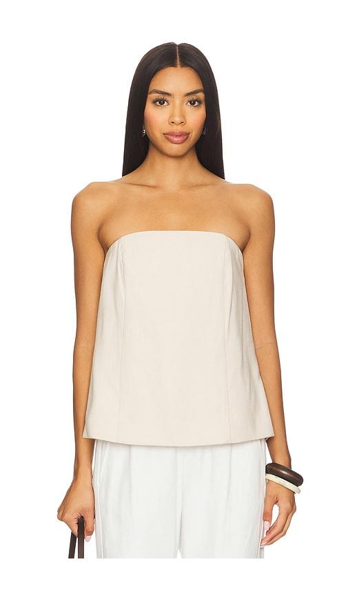 favorite daughter the olivia bustier top in neutral. - size m (also in s)