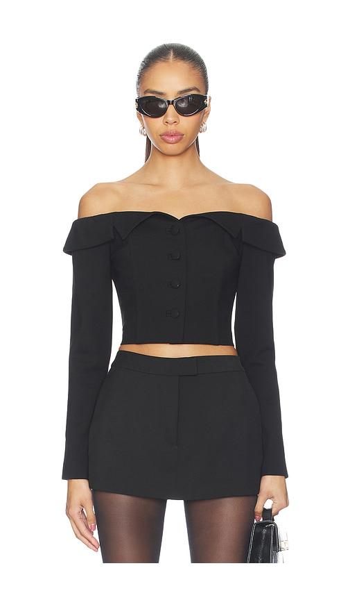 favorite daughter the payback top in black. - size 2 (also in 4, 6, 8)