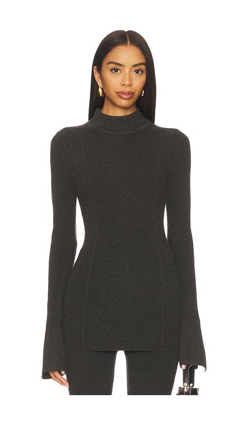 favorite daughter the runway top in charcoal. - size l (also in m)