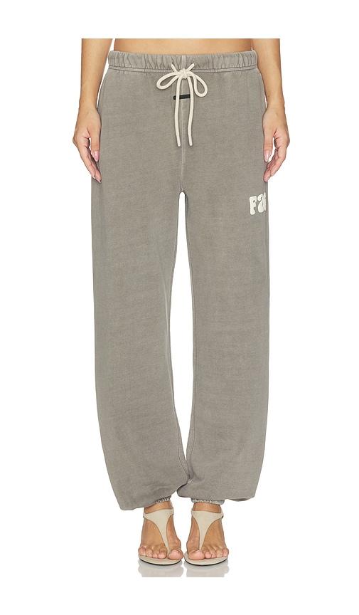 fear of god essentials classic fleece sweatpant in grey. - size l (also in xs, s, m)