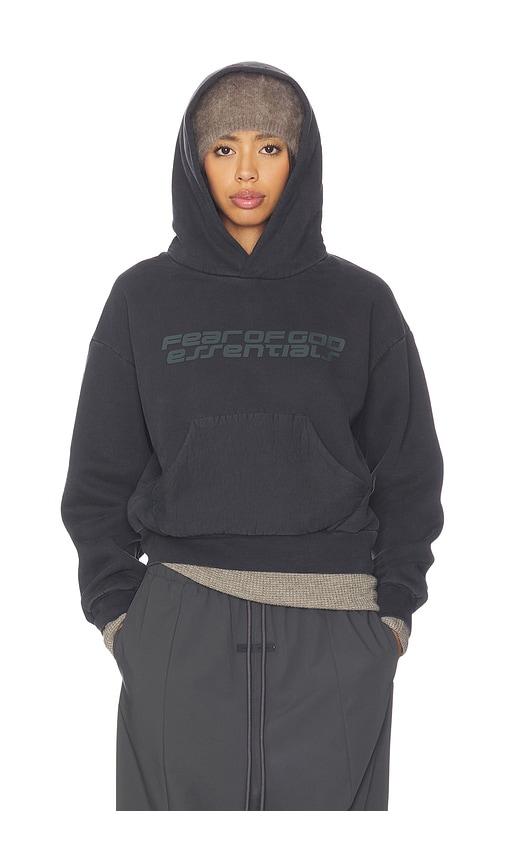 fear of god essentials classic hoodie in black. - size s (also in xs)