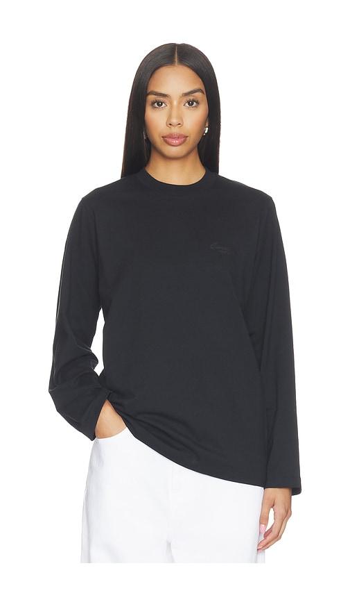 fear of god essentials classic long sleeve tee in black. - size l (also in m, s, xs)