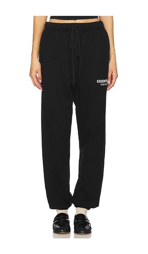 fear of god essentials fleece essential sweatpant in black. - size l (also in xxl/2x)