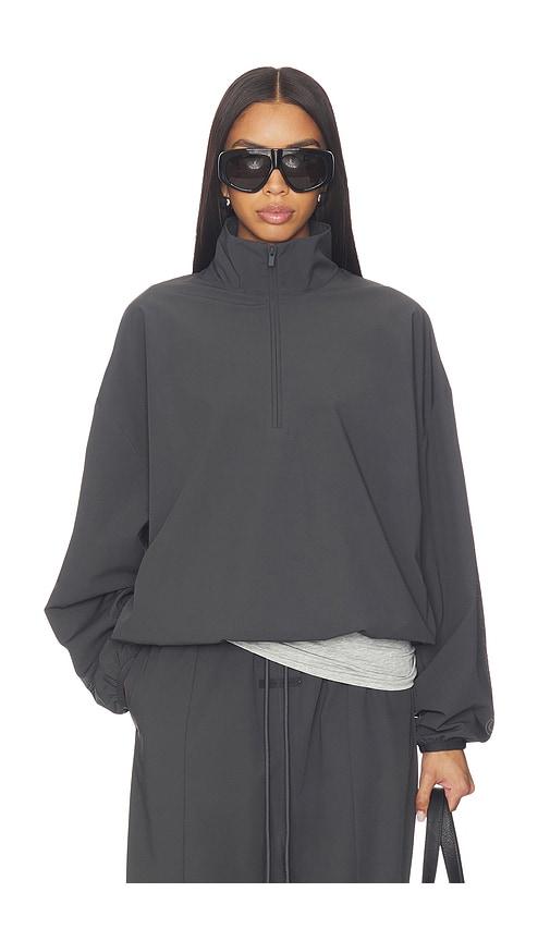 fear of god essentials half zip pullover sweatshirt in grey. - size l (also in xs, s, m, xl)