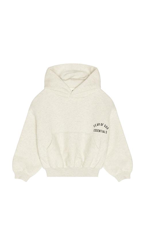 fear of god essentials kids classic hoodie in grey. - size 4/5 (also in 6/7)