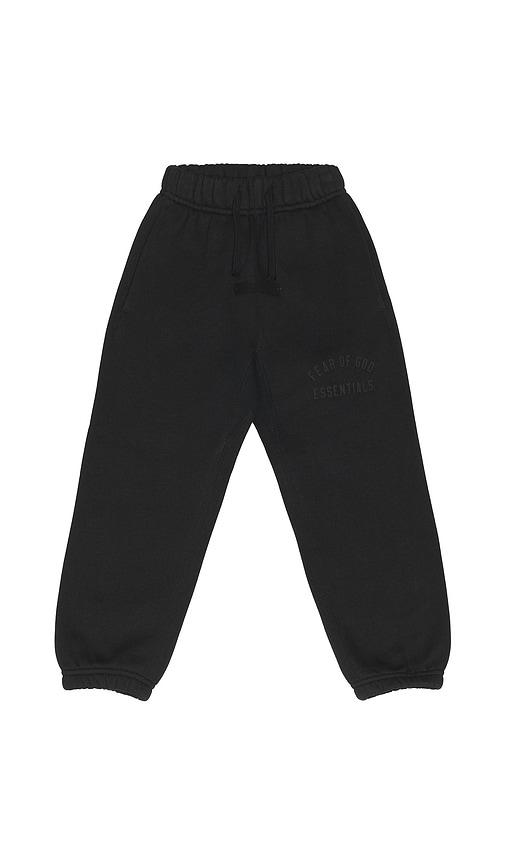 fear of god essentials kids classic sweatpant in black. - size 2/3 (also in 4/5)